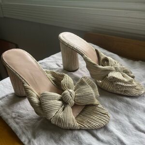 Loeffler Randall Penny Knotted Lamé Sandal, 8